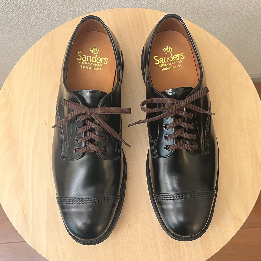 新品SANDERS ミリタリーダービー FS 26cm SANDERS（サンダース） #1128 ミリタリー ダービーシューズ / レザー