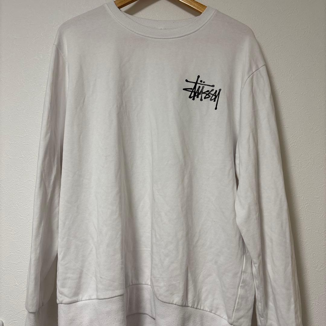 Stussy ホワイト トレーナー - メルカリ