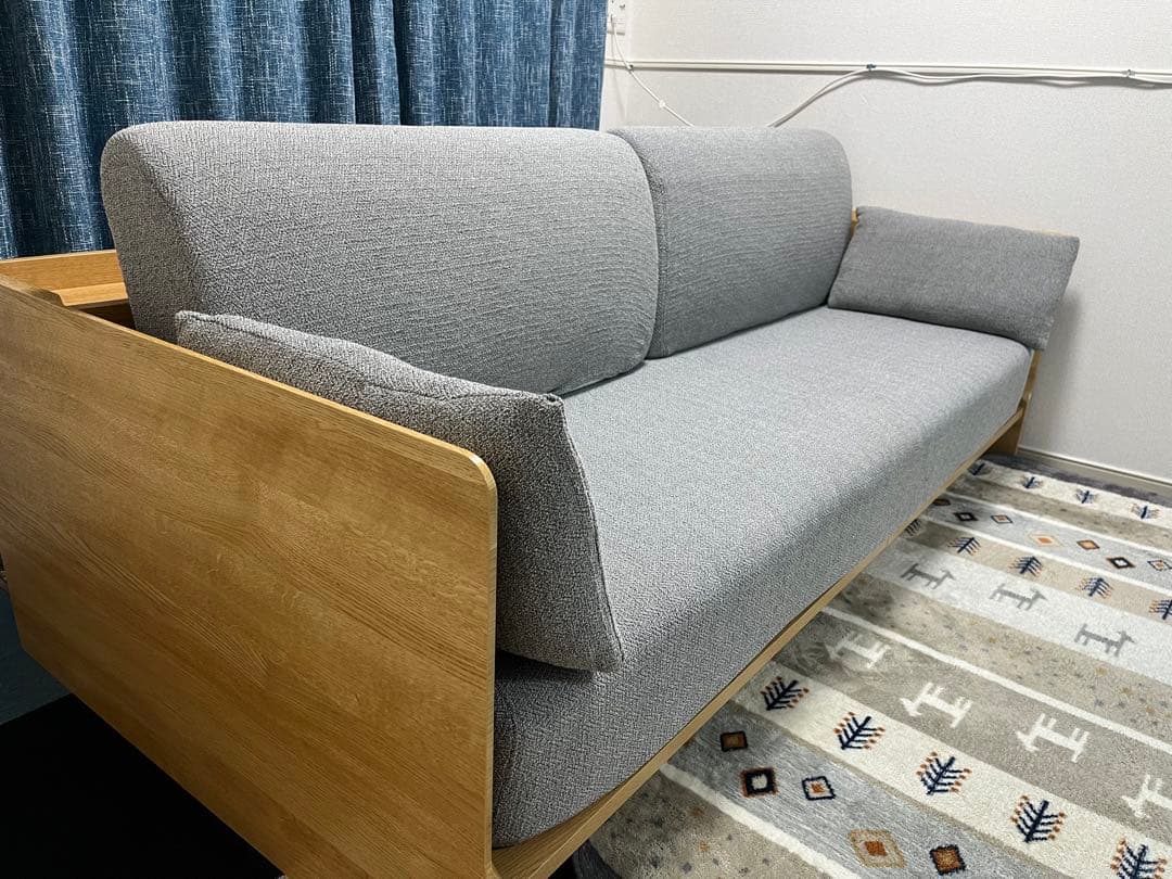 ニトリ 3Way ベッドソファ(B1-USB GY/LBR） - メルカリ