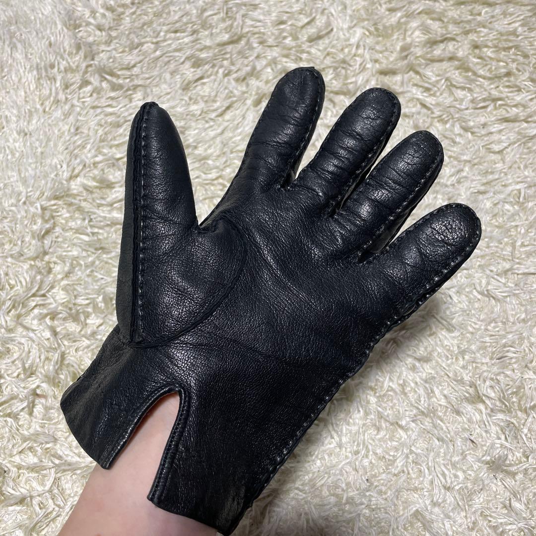 archive 】PRADA カシミヤ100% ラムレザーグローブ 手袋