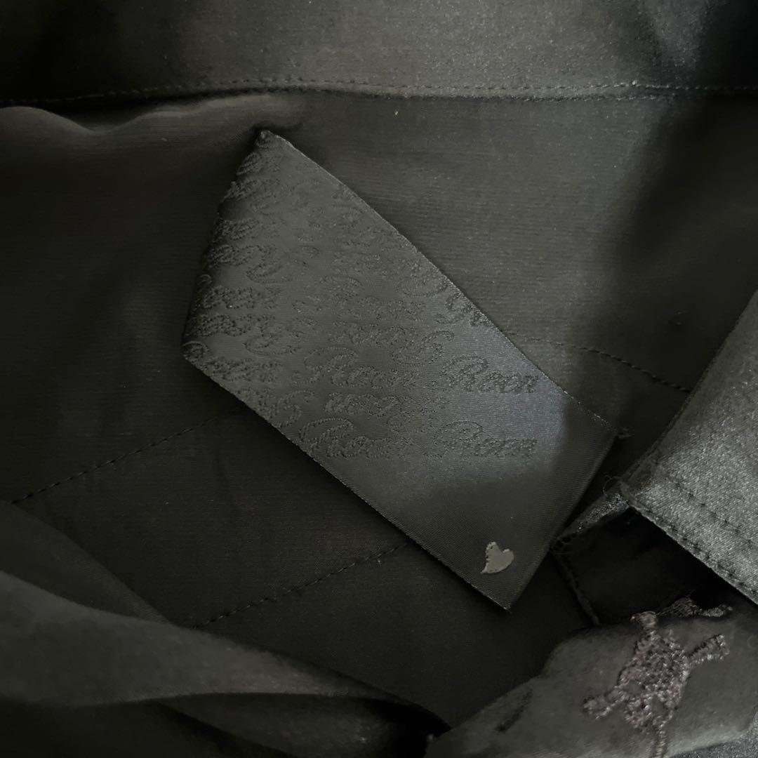 Roen ロエン シルクシャツ フェザーワッペン 羊革 hyde VAMPS