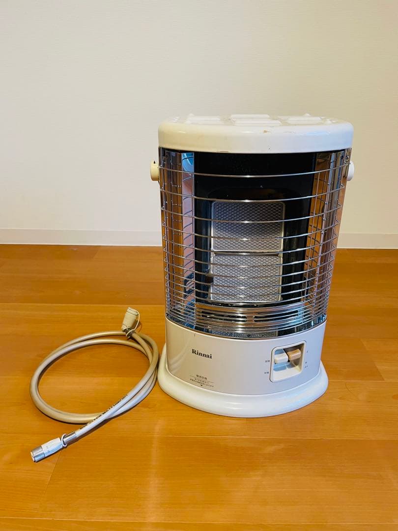 【1月20日まで】Rinnai ストーブ ホワイト 電源コード付き Rinnai R-852PMS3(D)-13A グレイッシュホワイト ガス赤外線ストーブ
