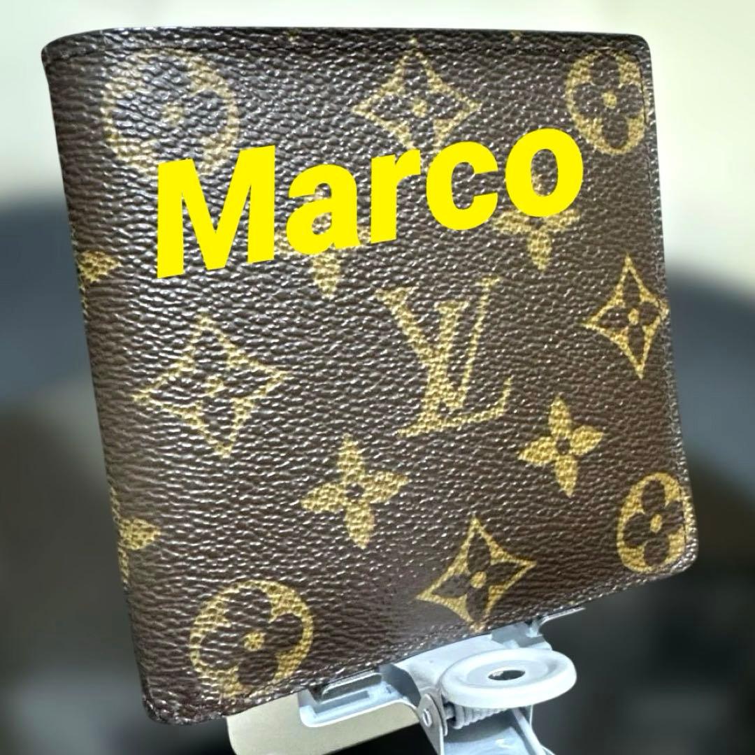 ⑩☆優良品☆ モノグラム♪マルコ☆2つ折り財布★ポケットあり 楽天市場】ルイヴィトン 二つ折り財布 ポルトフォイユ マルコ