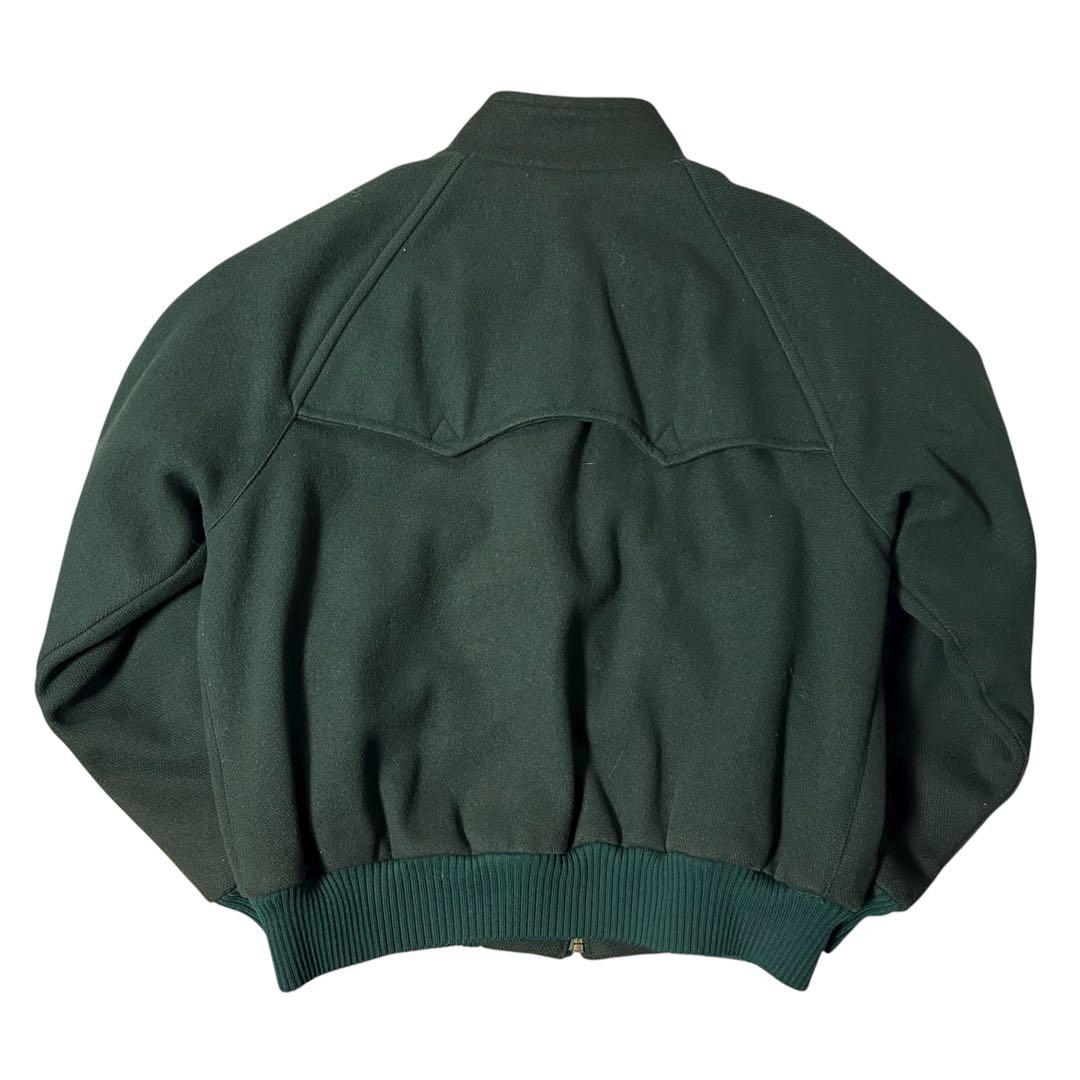 90s ラルフローレン G-9 ハリントンジャケット ウール グリーン M