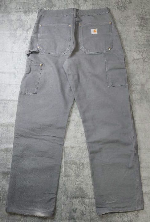 希少 Carhartt カーハート ダブルニー B01GVL グレー USA製 - メルカリ