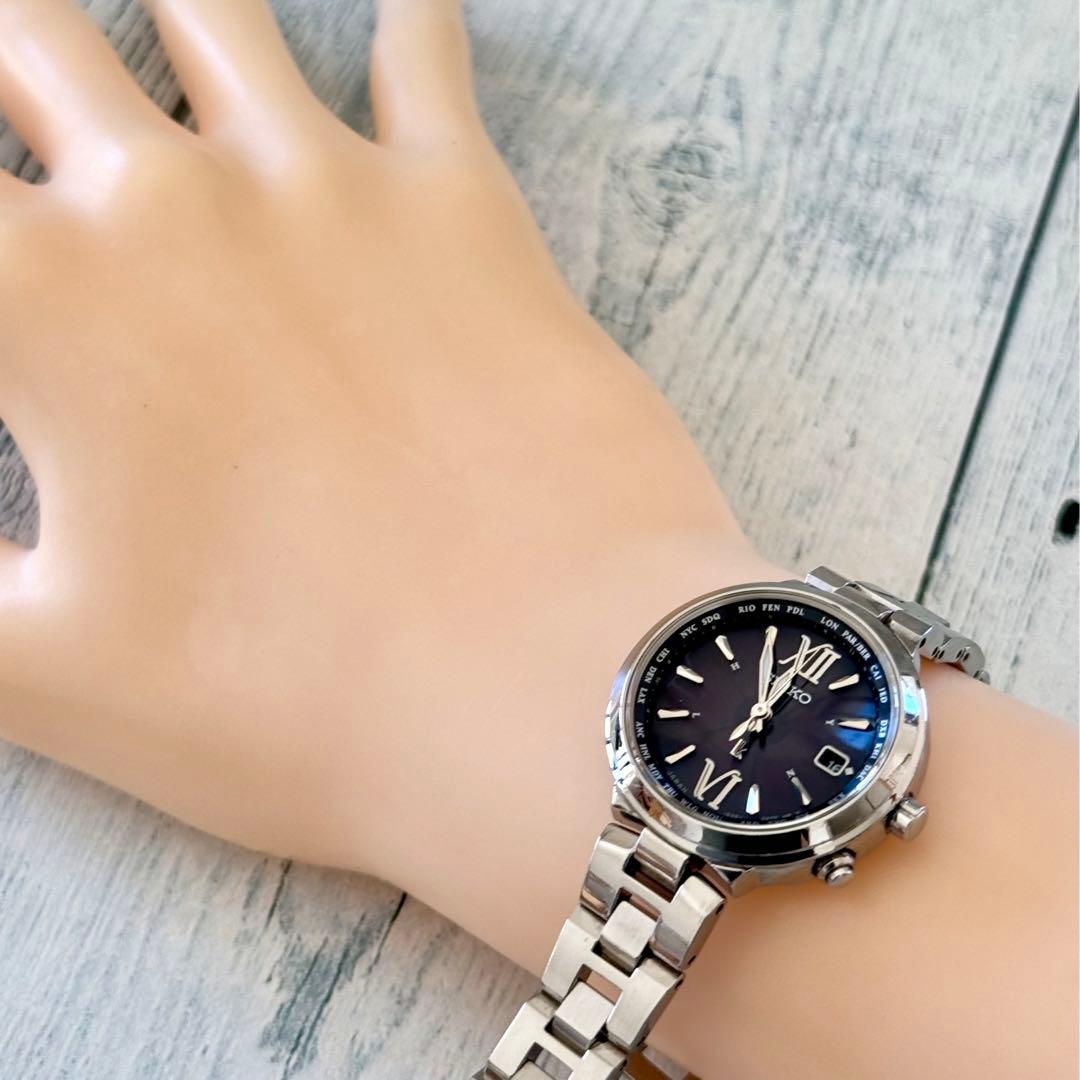 希少】SEIKO ルキア 腕時計 1B25-0AL0 電波ソーラー 黒 - メルカリ