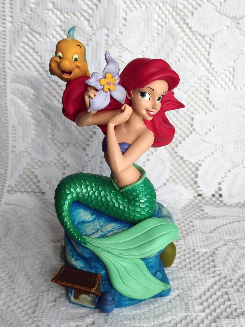 S*i様 【訳アリ】アリエル　オルゴール　公式フィギュア　アメリカ製　海外パーク アリエル オルゴール レア フィギュア リトルマーメイド - メルカリ