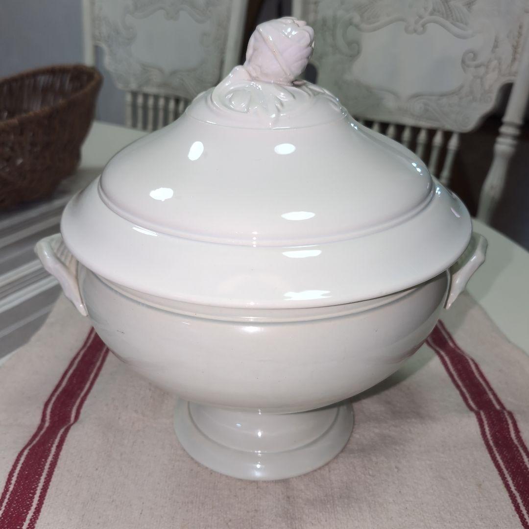 専用　　フランスアンティーク　スーピエール フランスアンティーク 白いスーピエール4 | フランス アンティーク