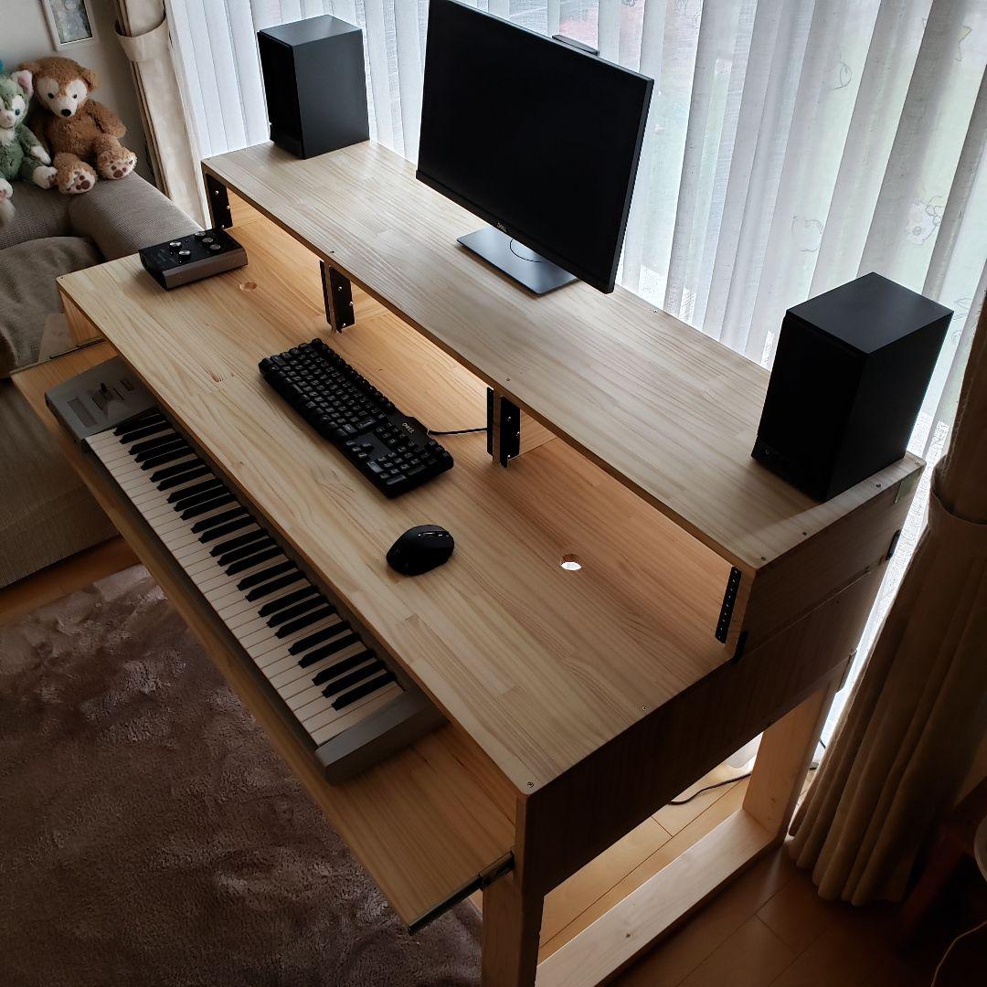 DTMデスク S-152-70 3Uラック キーボード シンセサイザー DAW - メルカリ