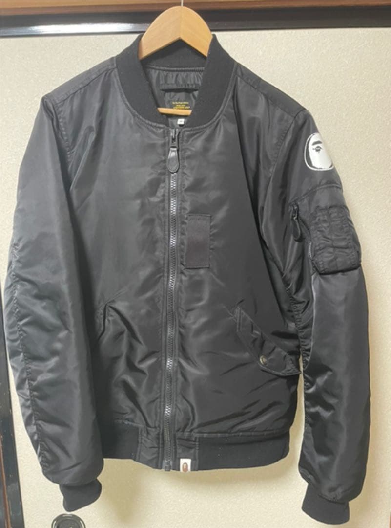 A BATHING APE MA-1 ブルゾン ジャケット　Mサイズ ONENESS__0027_BAPE_SATIN_VARSI