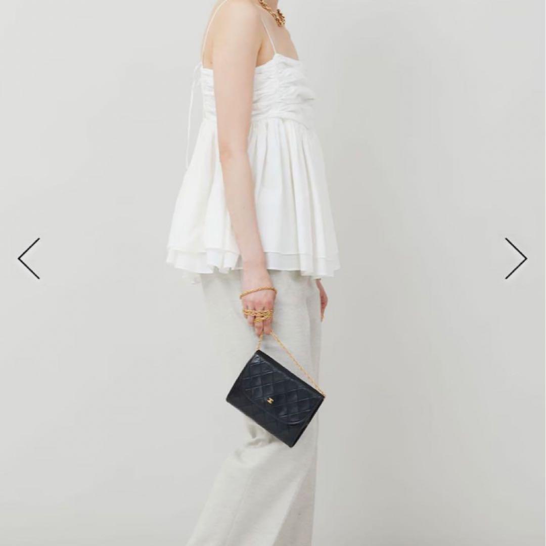 美品】Curensology カレンソロジー レイヤードキャミソール ぺプラム