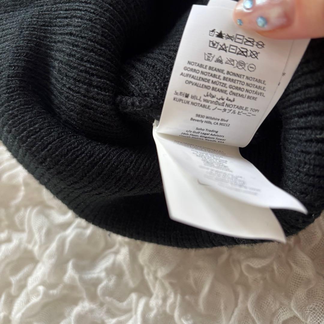 aloアロ ノータブルビーニー ブラック