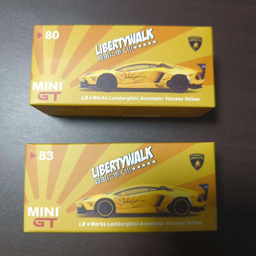 MINIGT LB☆Works Lamborghini Aventador 2台 - メルカリ