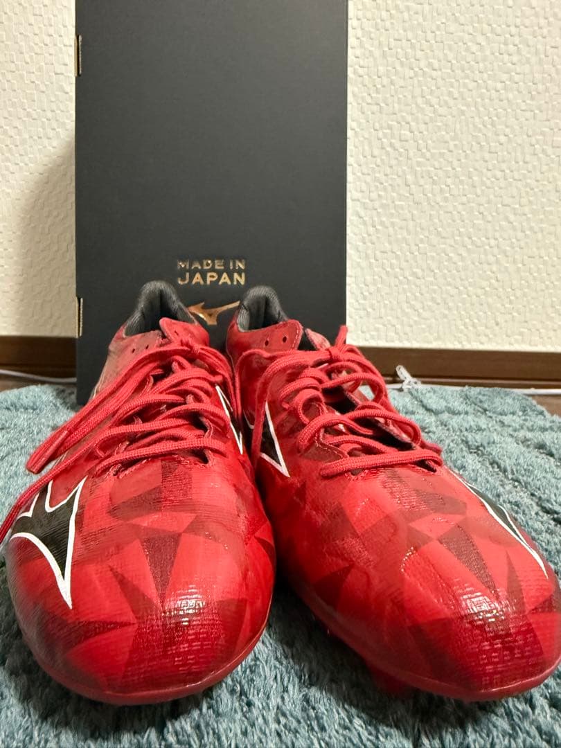 新品未使用 ミズノ アルファ2 JAPAN 28.0cm 赤 日本製