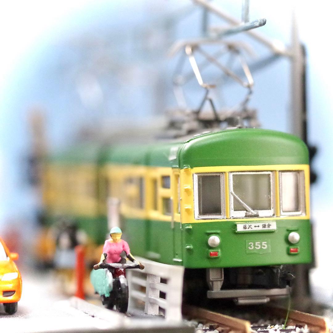 Bトレ☆江ノ電鎌倉高校前1号踏切 鉄道ジオラマ展示台☆Nゲージ☆鉄コレ