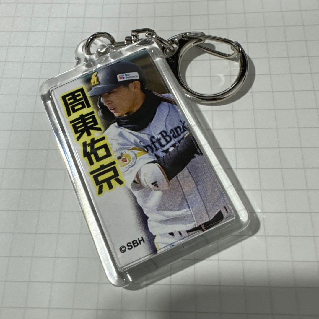 福岡ソフトバンクホークス 2024 白のキセキ ミニキーホルダー 周東佑京