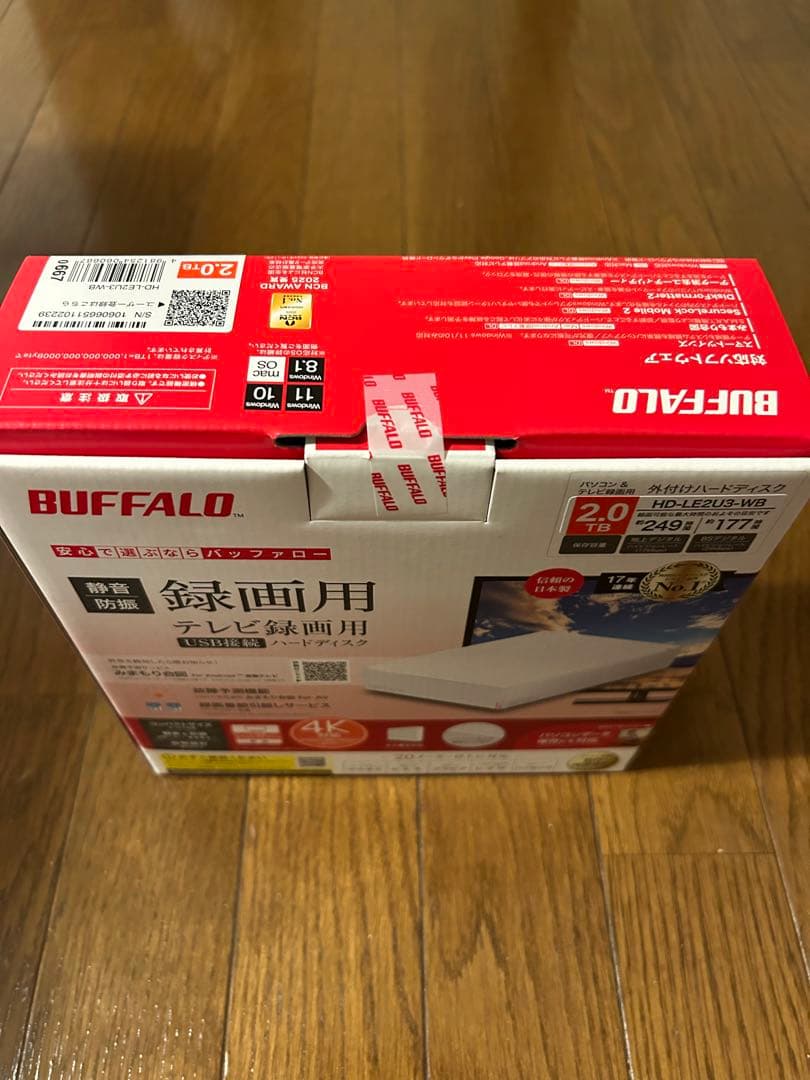 BUFFALO 2.0TB テレビ録画用 HDD HD-LE2U3-W