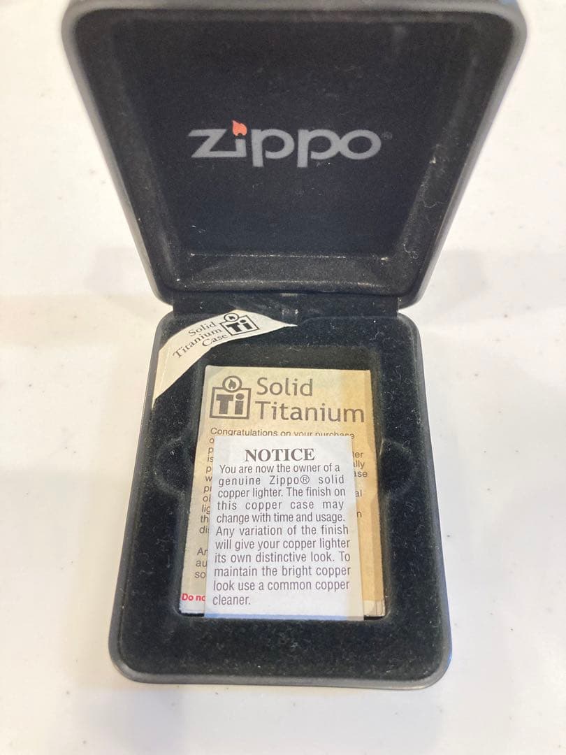 zippo ジッポー Solid Titanium ソリッドチタニウム 未使用品 - メルカリ