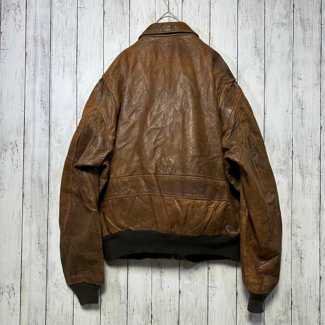Schott☆USA製☆A2レザージャケット】本革☆フライトJK 70s80s - メルカリ