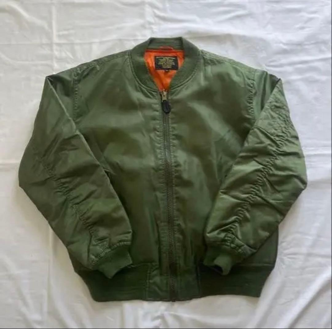 90sヴィンテージ古着 MA-1フライトジャケット 短丈オリーブ - メルカリ