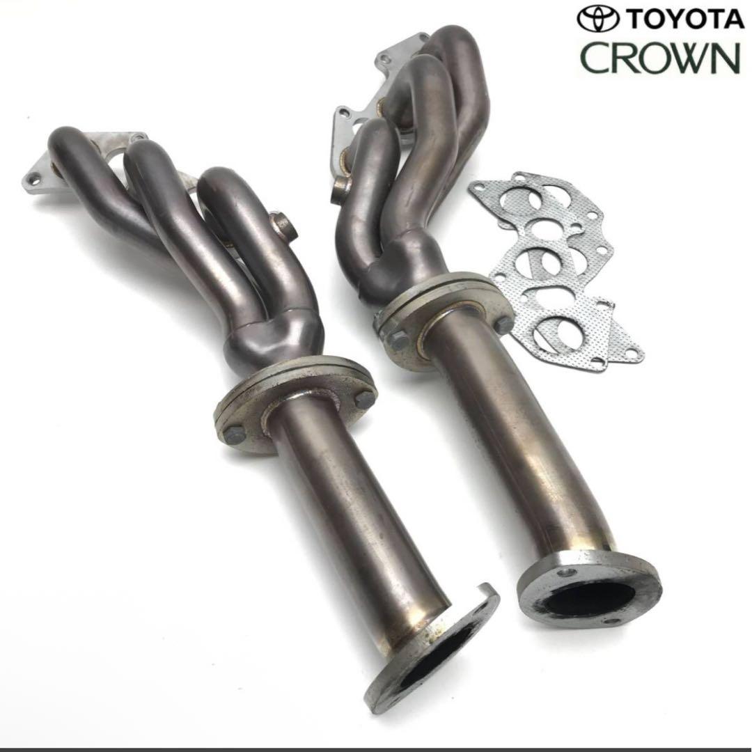 クラウン エキマニ ステンレス製触媒ストレート付きガスケット付き