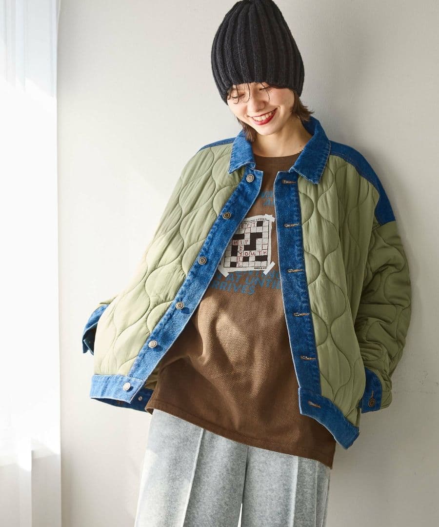 ニコアンド デニムキルトドッキングジャケット qr8908-05_1.jpg