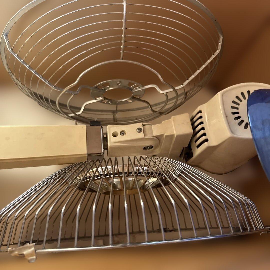 ナショナル 扇風機 30センチ F-30L1C 松風 パープル木目【E217