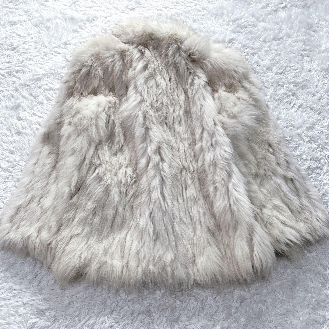 SAGA FOX サガフォックス リアルファー コート 銀タグ シルバータグ L