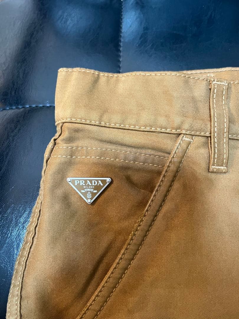 PRADA 24fwモールスキン パンツ W32 - メルカリ