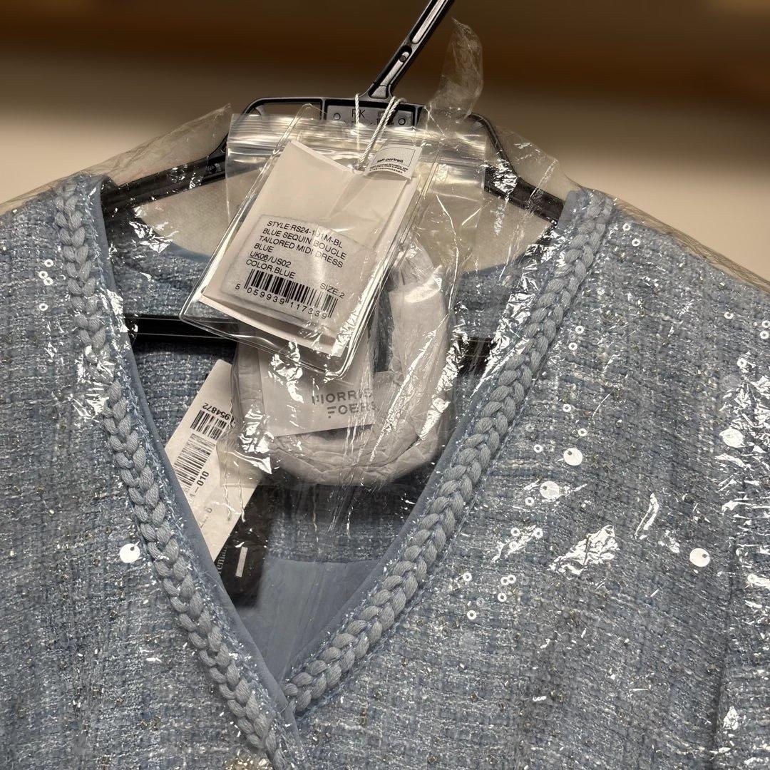 Self Portrait スパンコール ツイード ワンピースUK6 US2