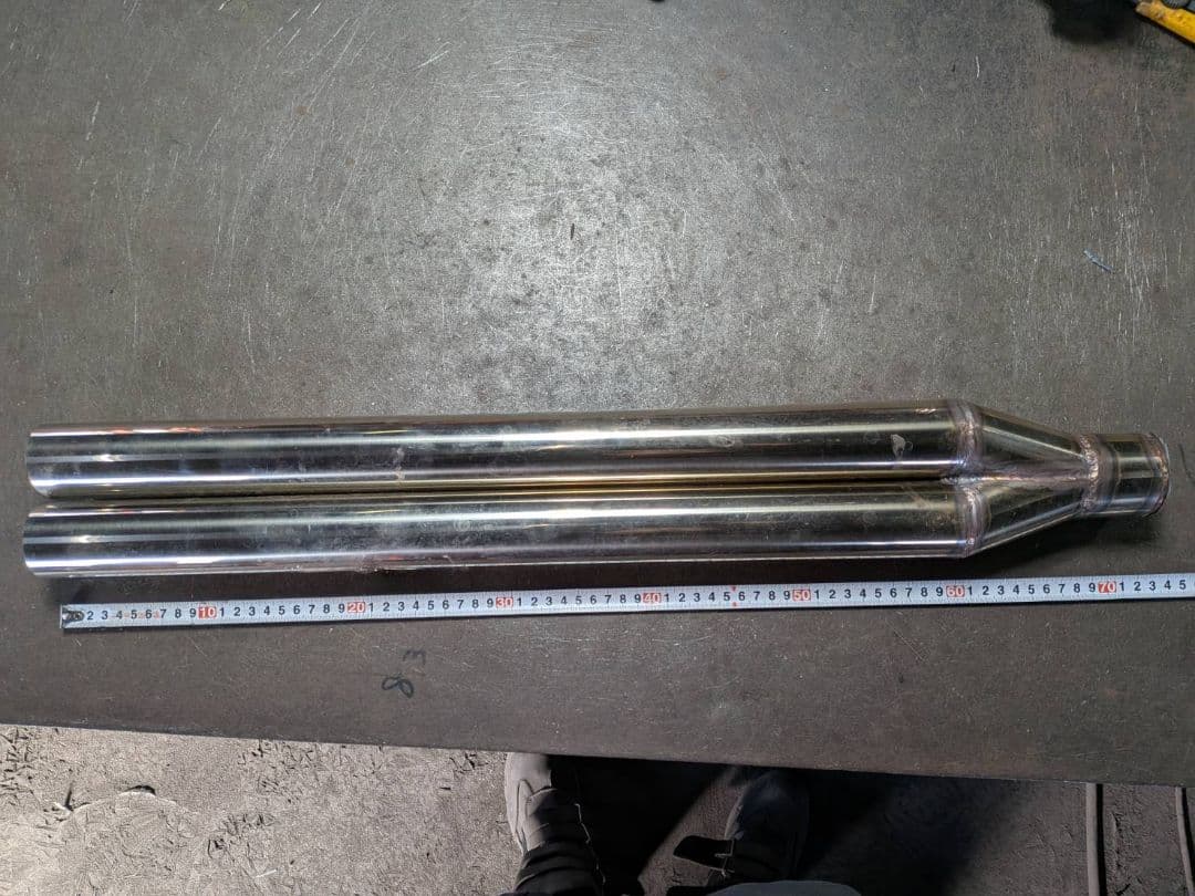 ステンレスデュアルマフラー　汎用 楽天市場】バイク デュアル ステンレス 汎用 スリップオンマフラー