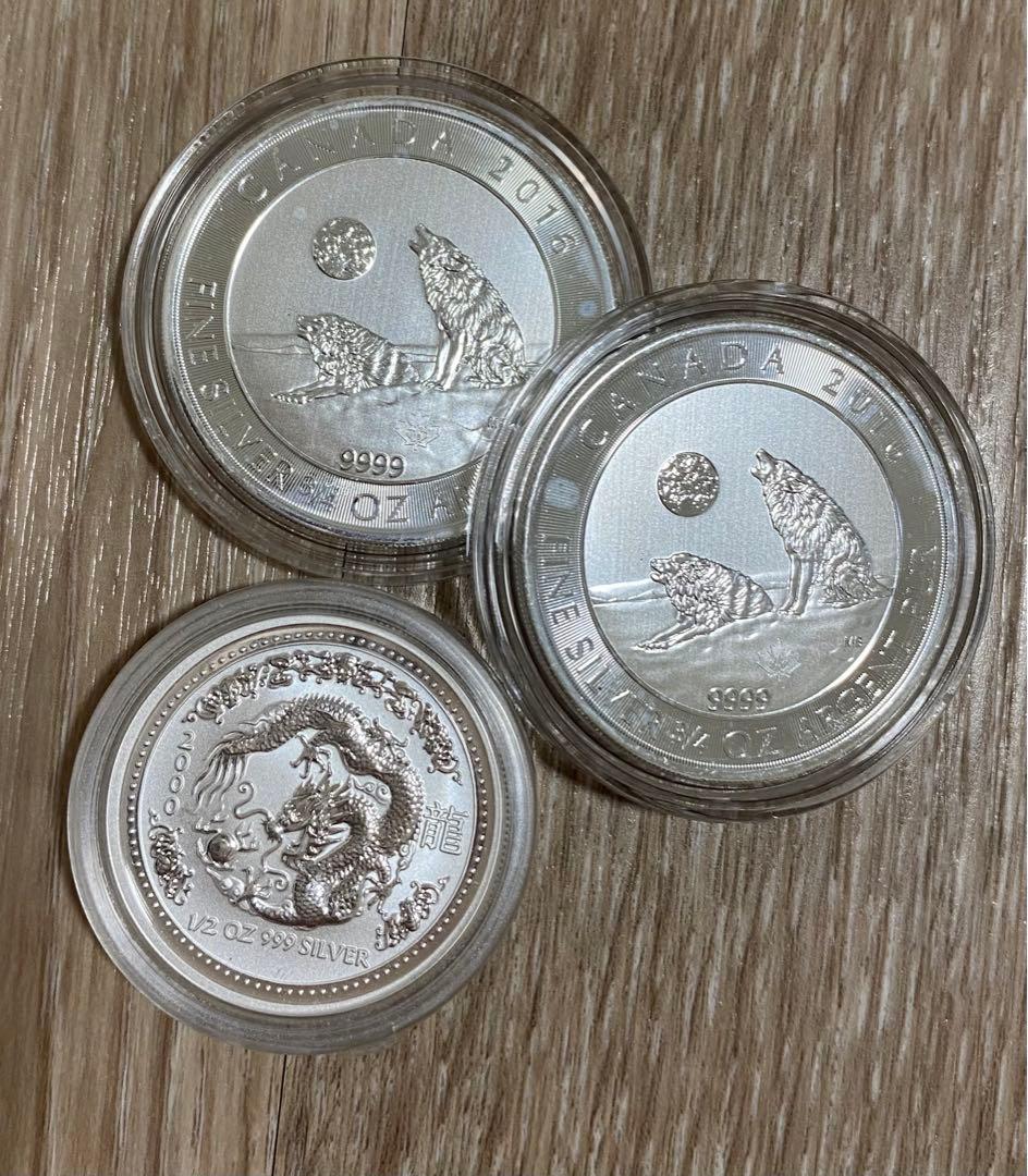 【総重量197g】銀貨・銀メダル 9点まとめ（カワセミ・干支龍・ノアの方舟 他 L115327