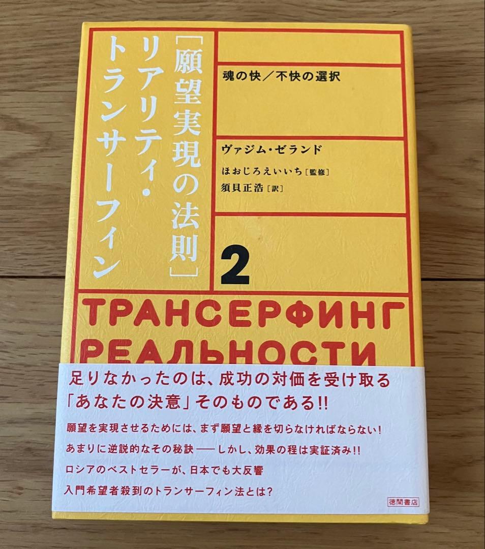願望実現の法則 リアリティ・トランサーフィン 2 帯付 初版 リアリティ・トランサーフィン 2: 願望実現の法則 | ヴァジム