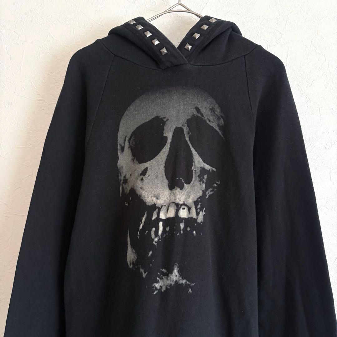 ヒステリックグラマー ロングパーカー スカルベリー スタッズ