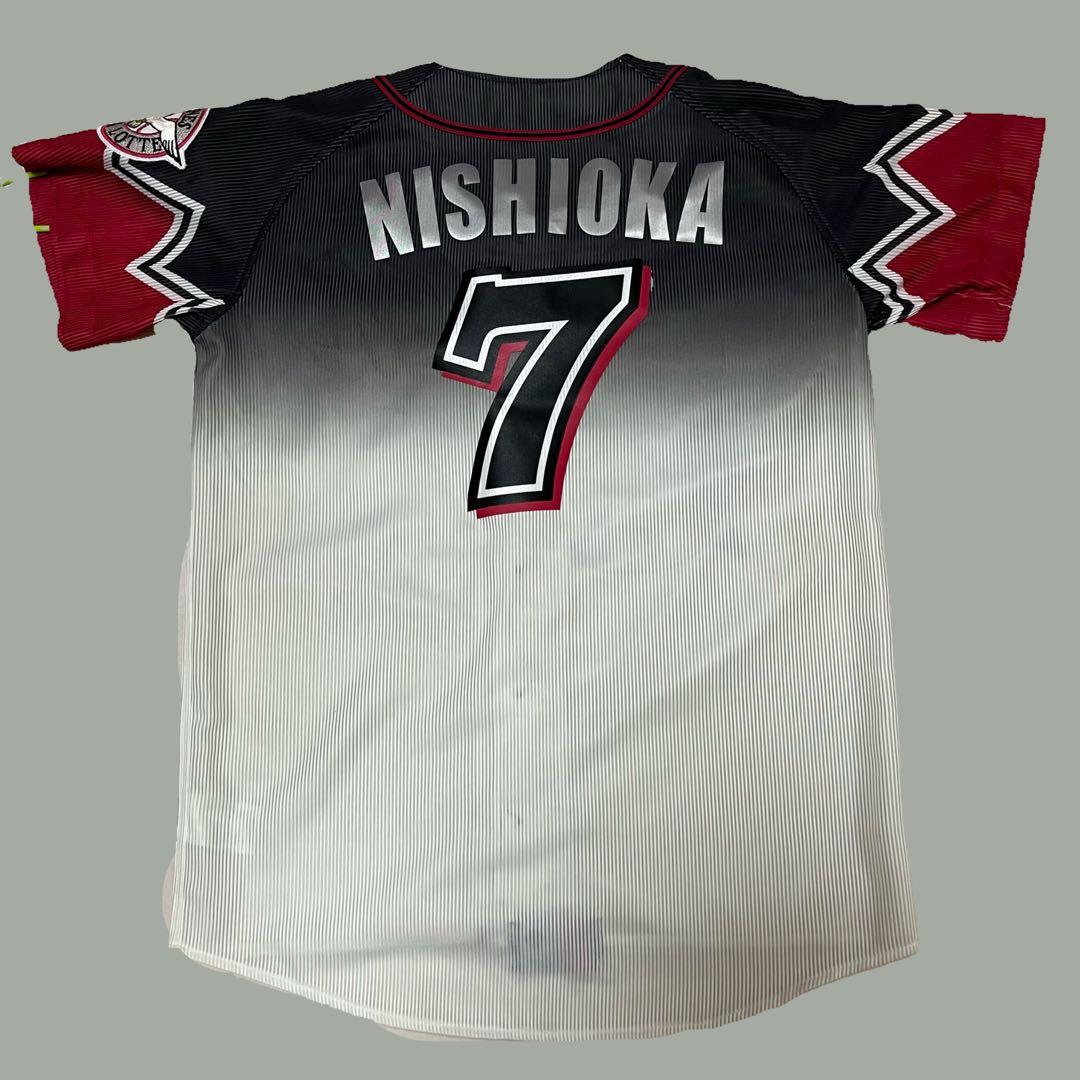 千葉ロッテ 西岡剛 ユニフォーム（アジアチャンピオンワッペン付き