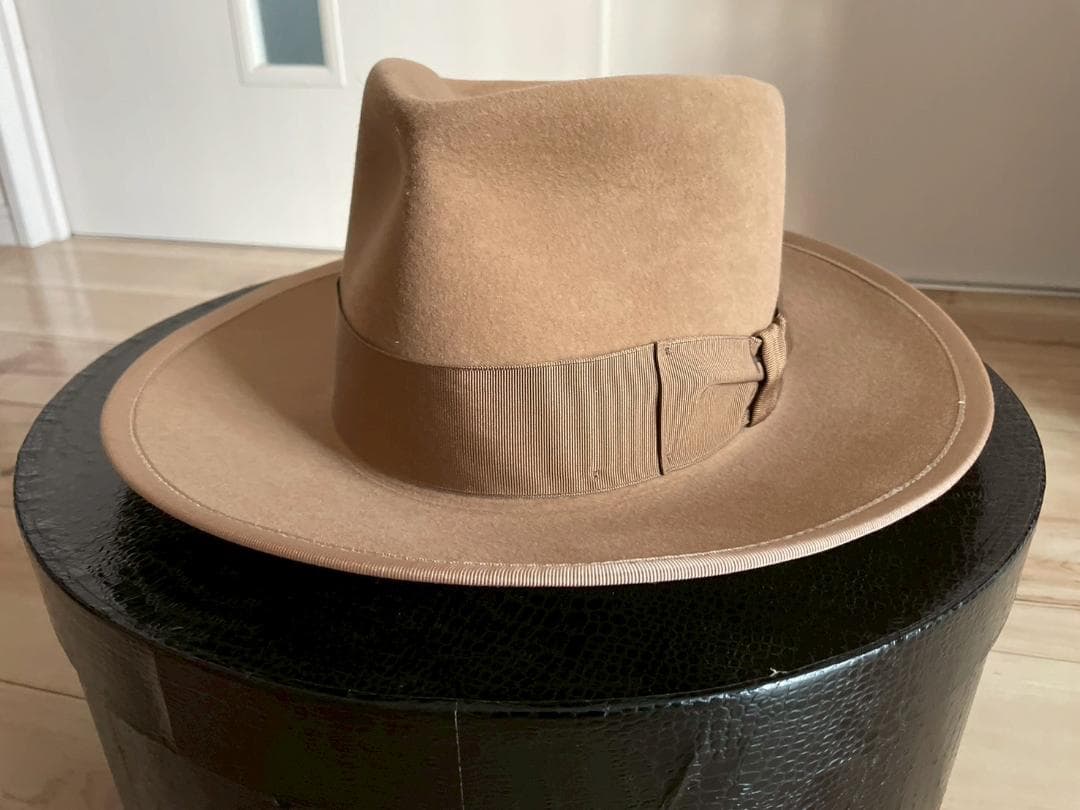 ステットソン　ハット　ベージュ　ジョニーデップ　ウエスタン　ラビット　ビーバー STETSON ウェスタン ヴィンテージハット ジョニーデップ愛用モデル 3X