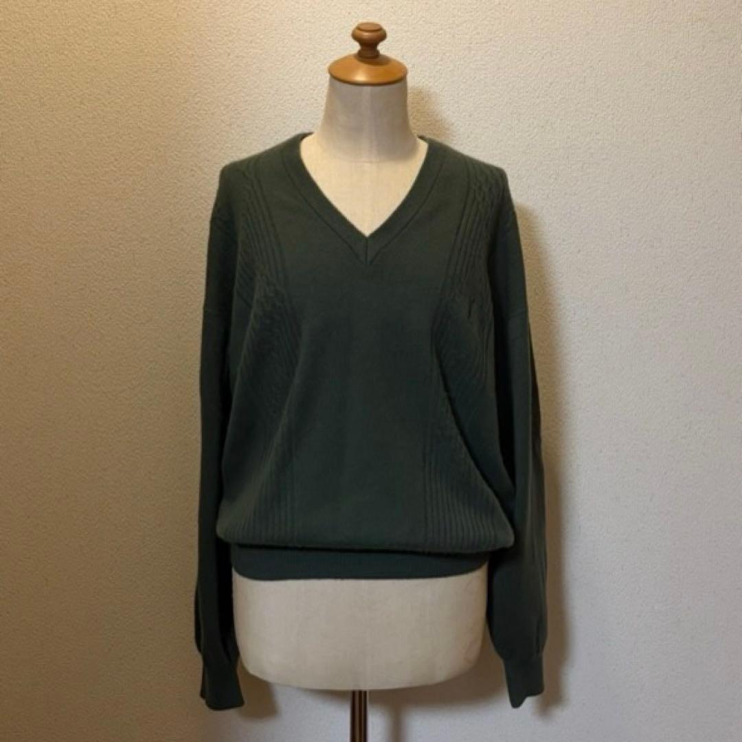 YvesSaintLaurent Vネックカシミヤニット YSL 長袖 サイズL - メルカリ