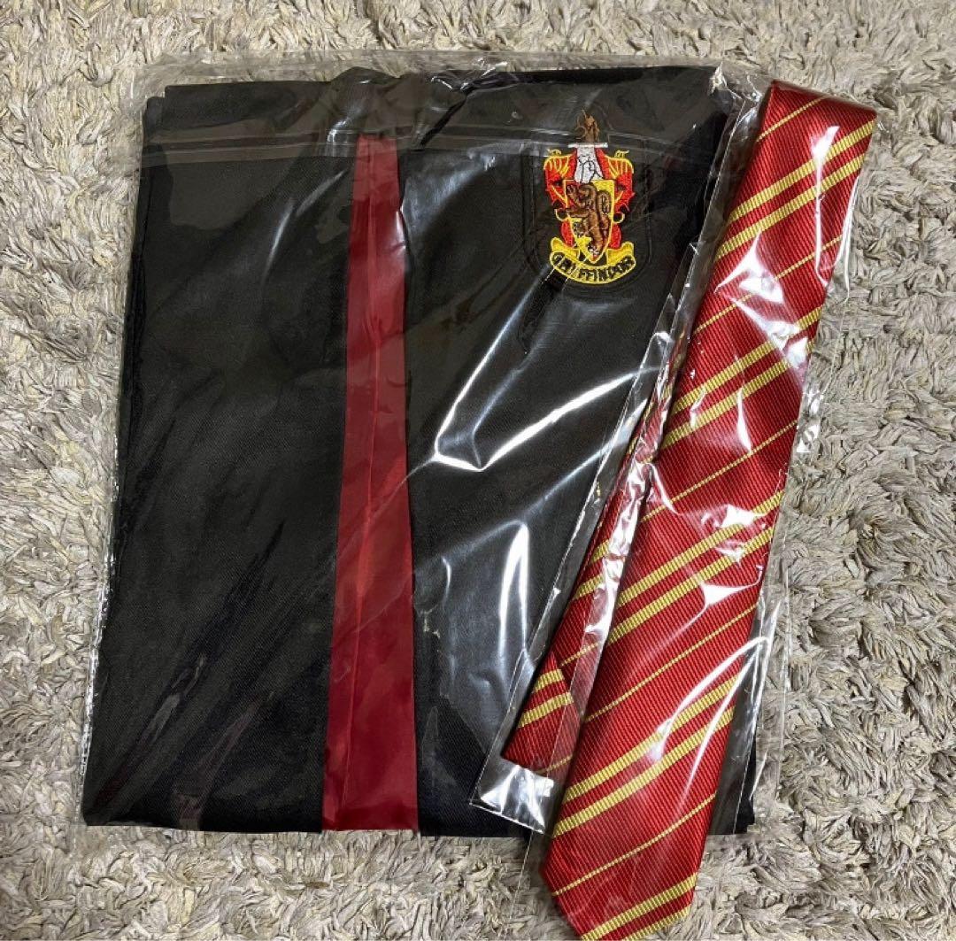 ハリーポッター風 グリフィンドール ローブ ネクタイセット USJ