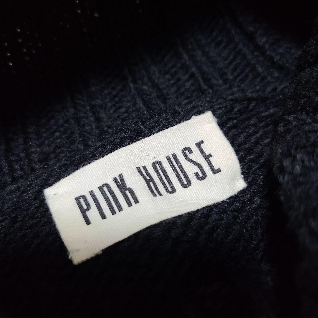 ✨️現行モデル✨️PINK HOUSE ロゴ ニット タートルネック ケーブル