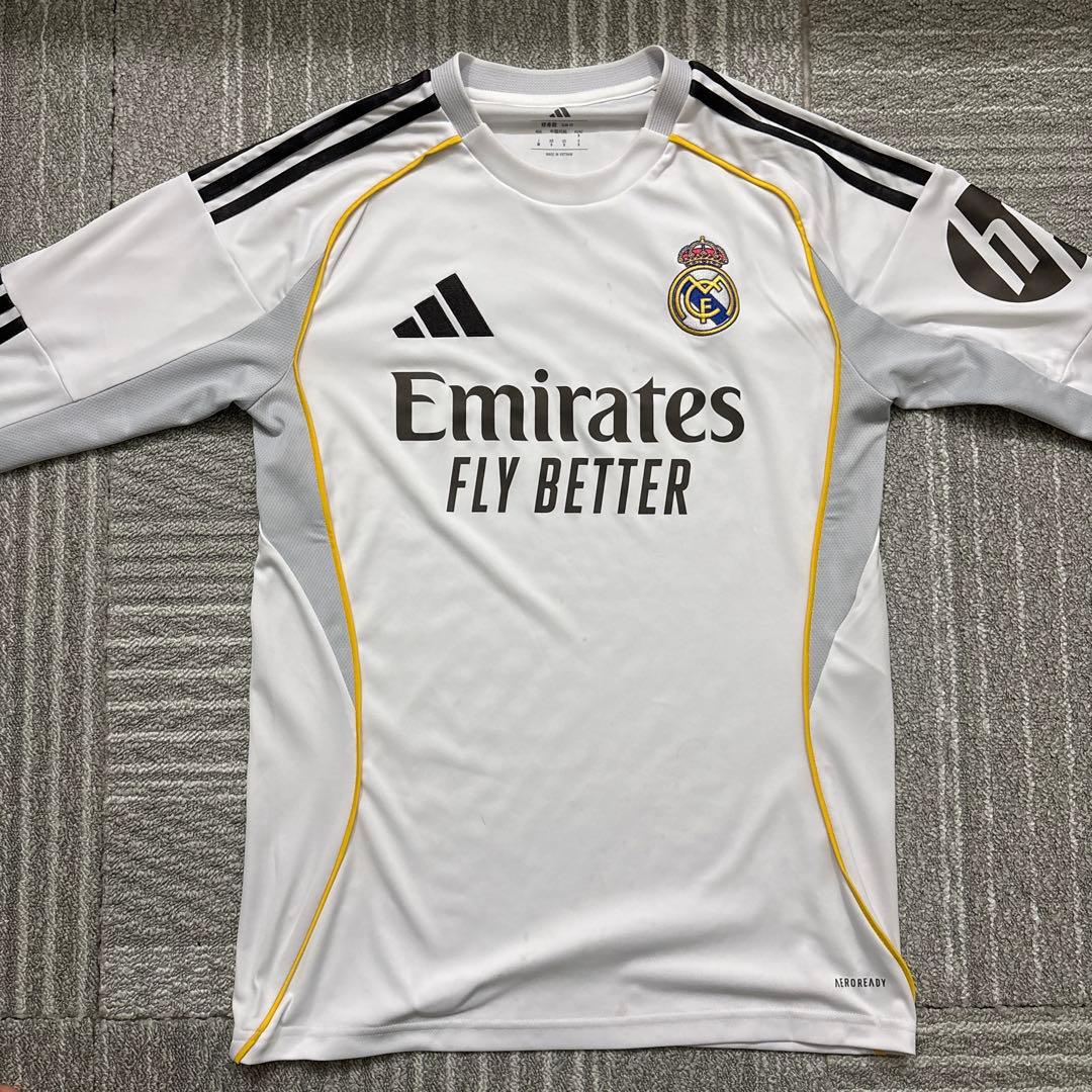 25-26 レアル・マドリード HOME オーセンティック長袖ユニフォーム