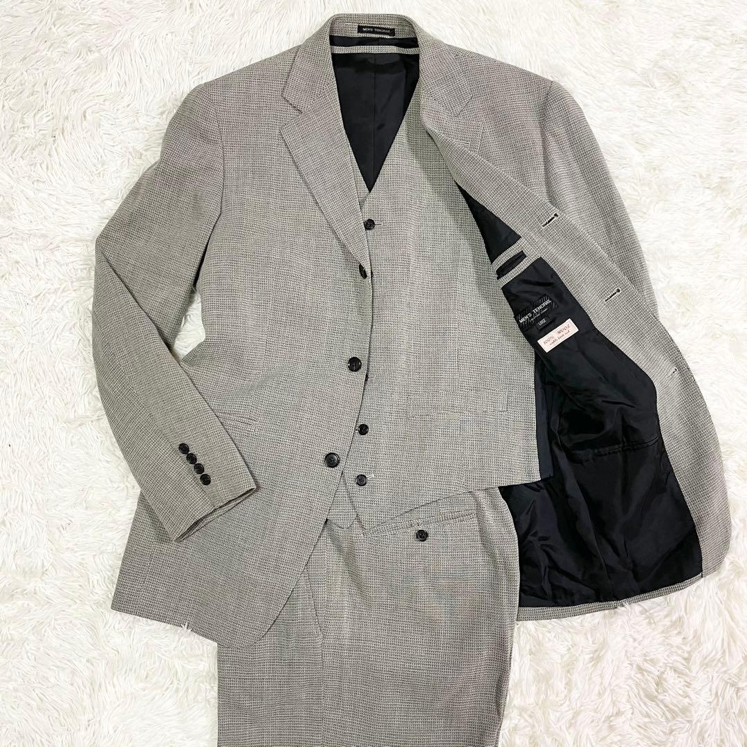 MEN'S TENORAS ティノラス 3ピース スーツ チェック グレー L - メルカリ
