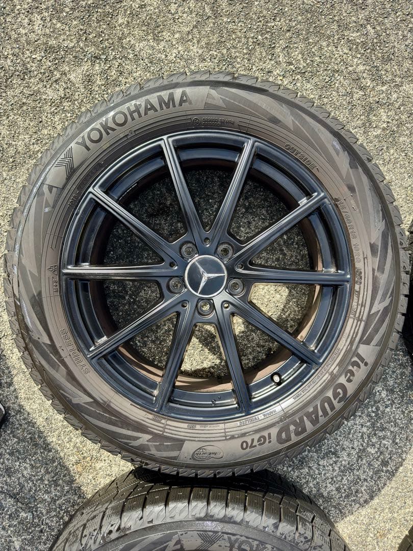 ベンツGLB純正ホイール+スタッドレス ヨコハマ アイスガード215/60R18
