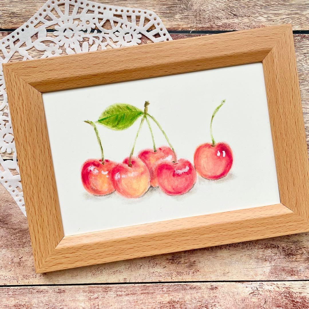 オイルパステル画 アクリル画 5点 オイルパステル画 アクリル画 ご予約品 5