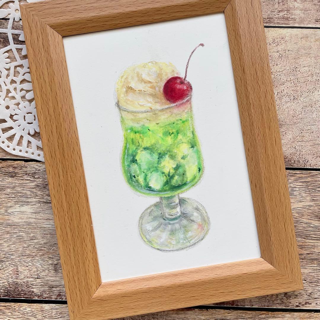 オイルパステル画 アクリル画 5点 オイルパステル画 アクリル画 ご予約品 5