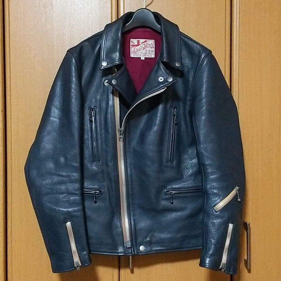 addict clothes アディクトクローズ ダークブルー 牛革 38 - メルカリ