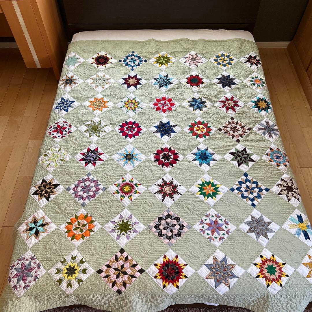 パッチワーク　ベットカバー　マルチカバー　ソファカバー　ハンドメイド 便利でおしゃれ】簡単パッチワークで作るマルチカバーの作り方 | nunocoto