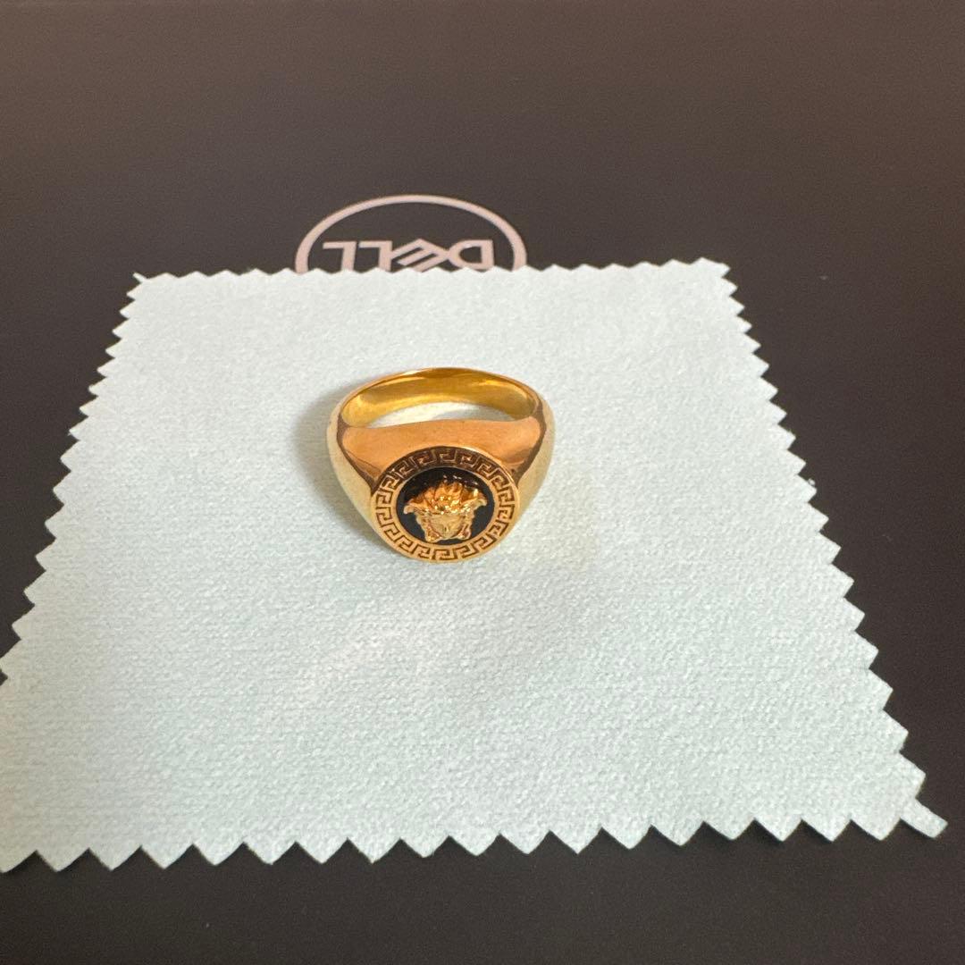 【VERSACE】メデューサ リング★ゴールド　サイズ２１　箱なし ラ メドゥーサ リング ゴールド | VERSACE JP