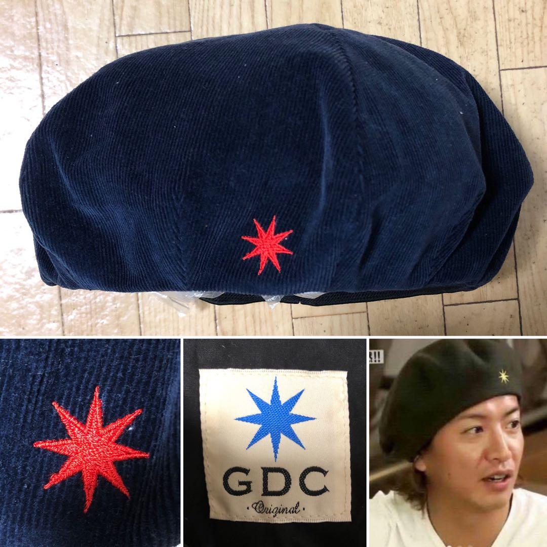 日本製 GDC 刺繍ロゴ コーデュロイ ベレー帽 ネイビー キムタク 降谷建志 日本製 GDC 刺繍ロゴ コーデュロイ ベレー帽 ネイビー キムタク 降谷