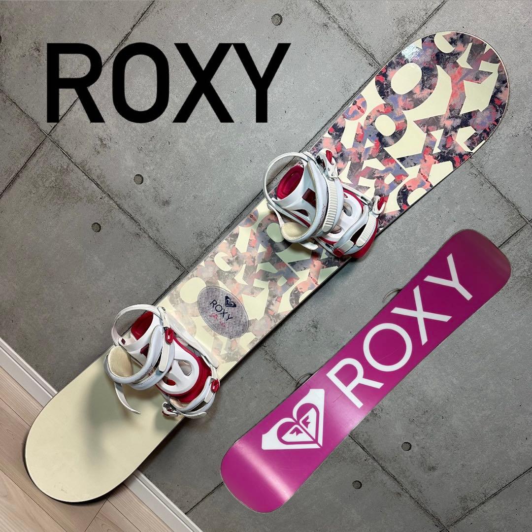 希少☆人気 ROXY 板 ビンディング セット ピンク スノーボード スノボ
