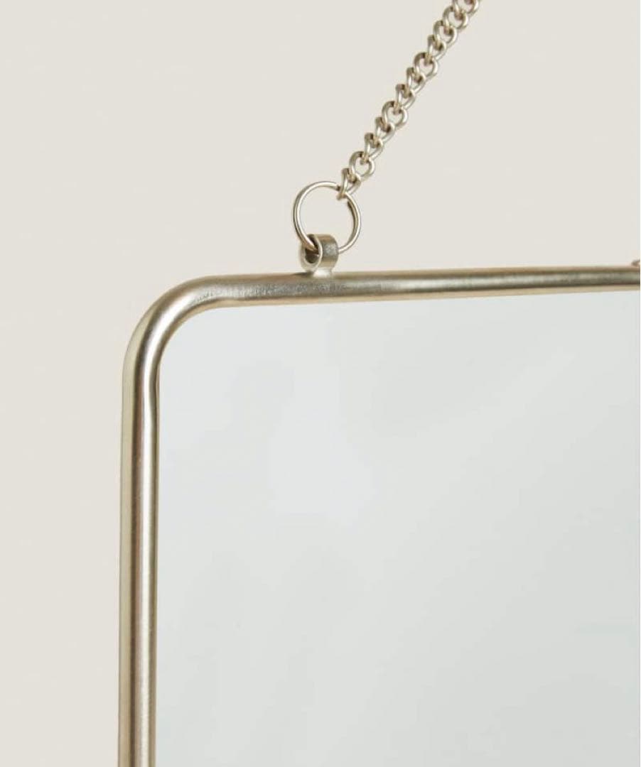 完売 廃盤 ZARA HOME ザラホーム ミラー チェーン付き ウォールミラー